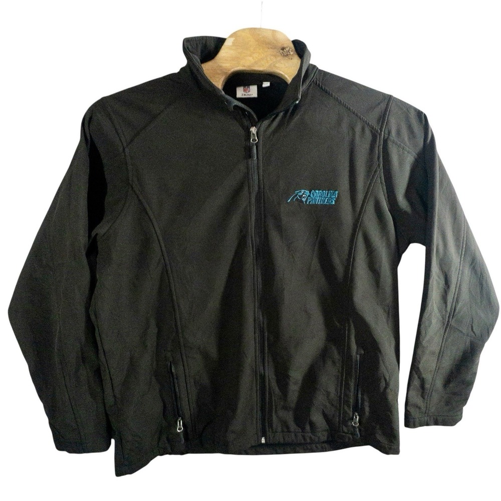 NFL‎ Carolina Panthers Full Zip Soft Shell Fleece Lined Jacket Mens 2XL